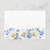 Daisy & Field Blume Bouquet Wedding Empfang Begleitkarte (Rückseite)