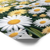 Daisy Field Poster - Helle und fröhliche Blume (Ecke)