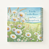 Daisy Field & Quote Notizblock (Rückseite)