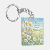 Daisy Field & Quote Schlüsselanhänger (Vorderseite links)