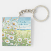 Daisy Field & Quote Schlüsselanhänger (Rückseite)