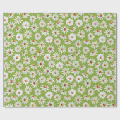 Daisy Filed Watercolor Spring Summer Geschenkpapier (Flach)