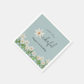 Daisy First Birthday Little Miss Onederful Serviette (Ecke)