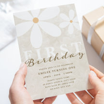 Daisy First Birthday Themed Party