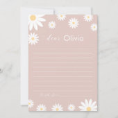 Daisy First Birthday Time Kapselkarte Einladung (Vorderseite)