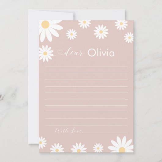 Daisy First Birthday Time Kapselkarte Einladung (Vorderseite)