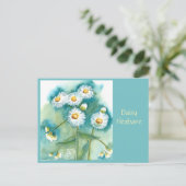 Daisy Fleabane Postkarte (Stehend Vorderseite)