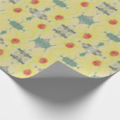 Daisy Floor w/Name Geschenkpapier (Ecke)