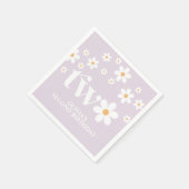 Daisy floral 2. Geburtstagsnapkins Serviette (Ecke)