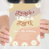 Daisy Floral ANY AGE Groovy Peace Liebe Party