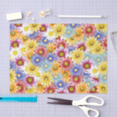 Daisy Floral Blume Pattern Seidenpapier (Handwerk)