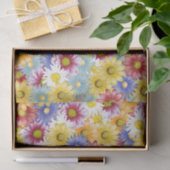 Daisy Floral Blume Pattern Seidenpapier (Geschenk)