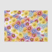 Daisy Floral Blume Pattern Seidenpapier (Vorderseite)