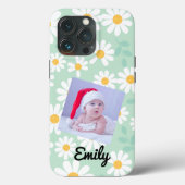 Daisy floral boho retro Foto I Phone Case (Rückseite)