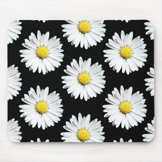 Daisy Floral Bold Musterstück Mousepad (Vorne)