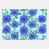 Daisy floral bouquet geschenkpapier set (Vorderseite 3)