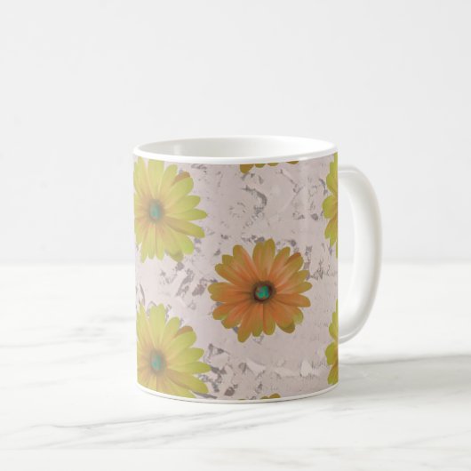 Daisy floral bouquet kaffeetasse (VorderseiteRechts)