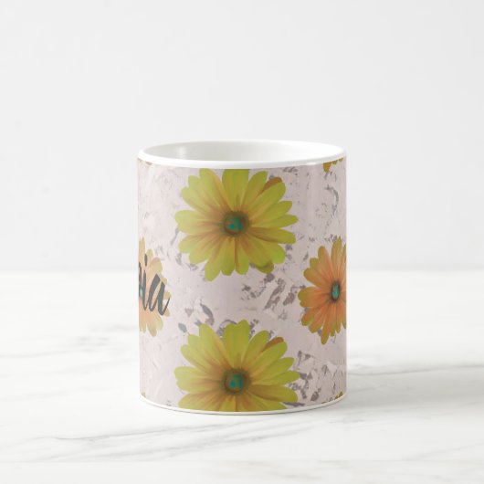 Daisy floral bouquet kaffeetasse (Mittel)