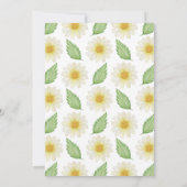 Daisy Floral Bridal Lingerie Dusche Einladung (Rückseite)
