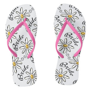 Daisy Floral Bride Badesandalen