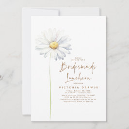 Daisy Floral Bridesmaids Luncheon Brautparty Einladung