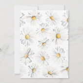 Daisy Floral Bridesmaids Luncheon Brautparty Einladung (Rückseite)