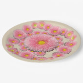Daisy Floral Custom Paper Teller 9 in (Schrägansicht)