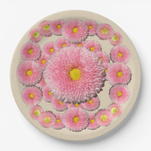 Daisy Floral Custom Paper Teller 9 in