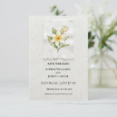 Daisy Floral Hochzeit Save The Date (Stehend Vorderseite)