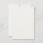 Daisy Floral Hochzeit Save The Date (Rückseite)
