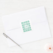 Daisy Floral Mama  Quadratischer Aufkleber (Umschlag)