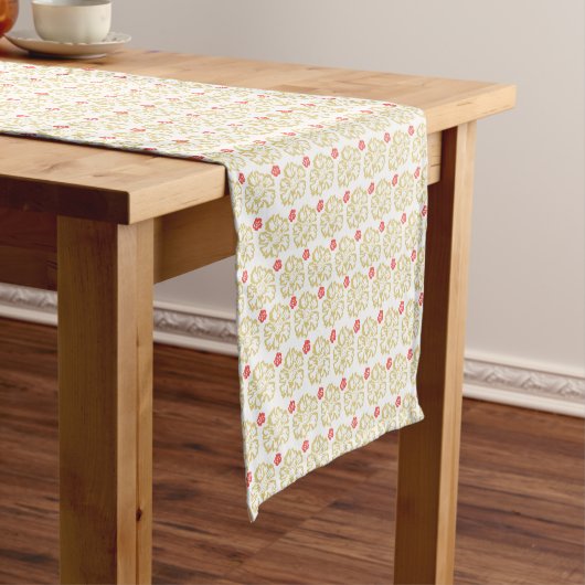 Daisy Floral Pattern Bauerntisch Runner Kurzer Tischläufer (Beispiel)