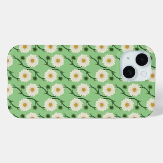 Daisy Floral Pattern Case-Mate iPhone Hülle (Rückseite (Horizontal))