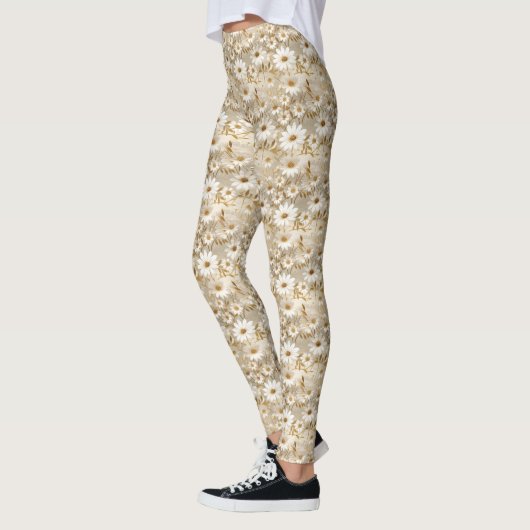 Daisy Floral Pattern Leggings (Links)