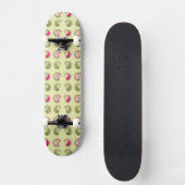 Daisy Floral Pattern Skateboard (Vorderseite)