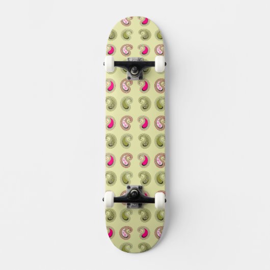 Daisy Floral Pattern Skateboard (Vorderseite)