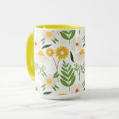 Daisy Floral Pattern Tasse (Vorderseite Links)