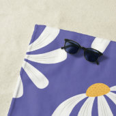 Daisy Floral Periwinkle Monogram Beach Handtuch (Beispiel)