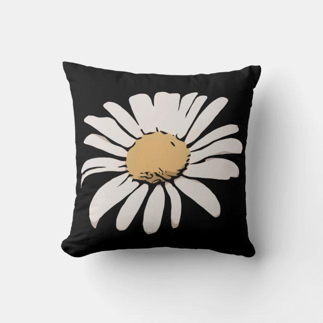 Daisy Floral Pillow Kissen (Vorderseite)