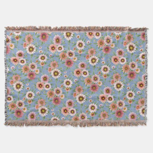 Daisy Floral Print Decke (Vorderseite)