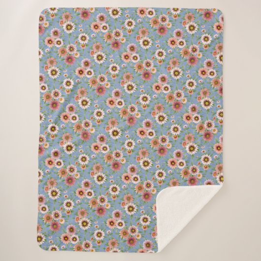 Daisy Floral Sherpadecke (Vorderseite)