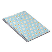 Daisy Floral Spiral Notebook - Personalisierter Na Notizblock (Rechte Seite)