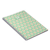 Daisy Floral Spiral Notebook - Personalisierter Na Notizblock (Rechte Seite)