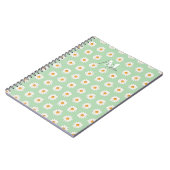 Daisy Floral Spiral Notebook - Personalisierter Na Notizblock (Linke Seite)