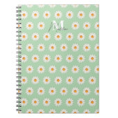Daisy Floral Spiral Notebook - Personalisierter Na Notizblock (Vorderseite)