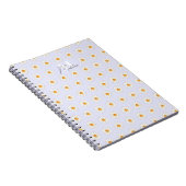 Daisy Floral Spiral Notebook - Personalisierter Na Notizblock (Rechte Seite)
