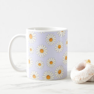 Daisy Floral Tasse - Fröhliche Blume Muster Kaffee