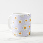 Daisy Floral Tasse - Fröhliche Blume Muster Kaffee (Vorderseite Links)