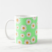 Daisy Floral Tasse - Fröhliche Blume Muster Kaffee (Links)