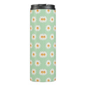 Daisy Floral Thermal Tumbler - Ästhetisch isoliert Thermosbecher (Rückseite)